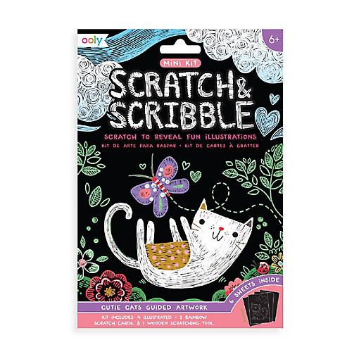 OOLY Mini Scratch &amp; Scribble Art Kit: Cutie Cats
