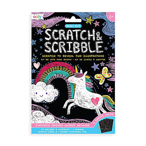 OOLY Mini Scratch &amp; Scribble Art Kit: Funtastic Friends