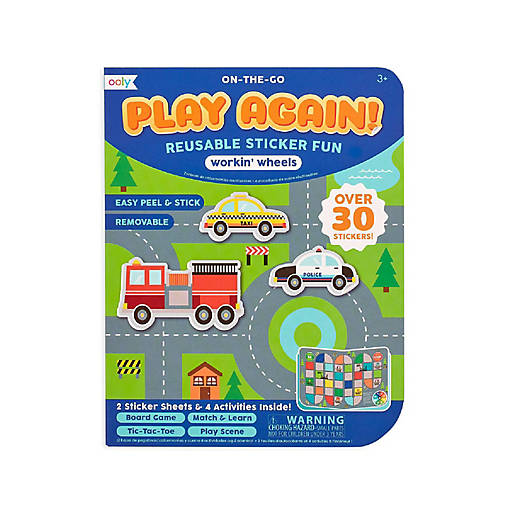 OOLY Play Again! Mini On-The-Go Activity Kit : Working Wheels