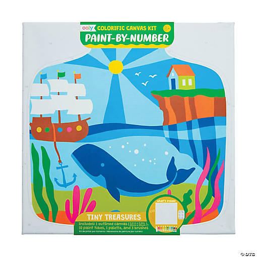 OOLY Tiny Treasures Canvas Paint by Number Kit