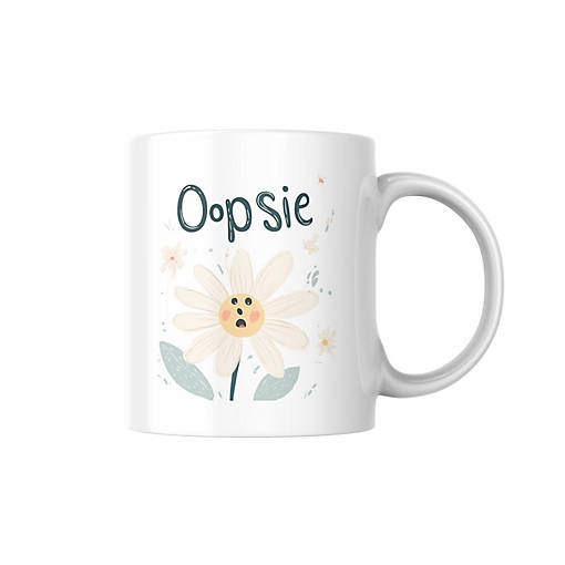Oopsie Daisy Mug by Dancing Littles Jungle