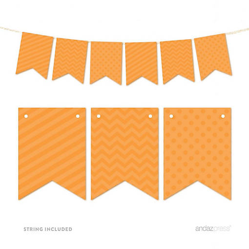 Orange Bunting Banner 9ft