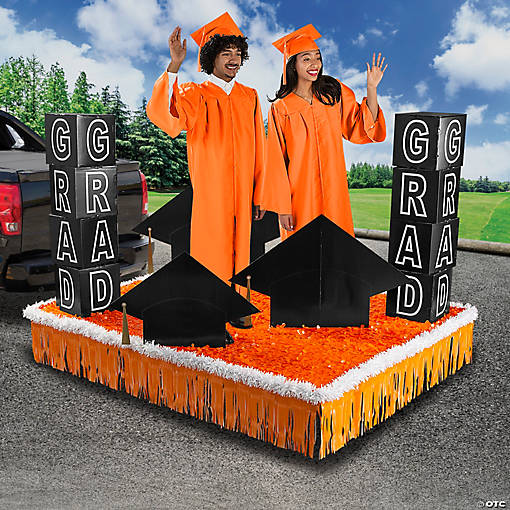 Orange Graduation Parade Float Decorating Kit - 19 Pc.