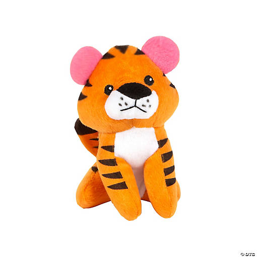 Orange Stuffed Tigers - 12 Pc.