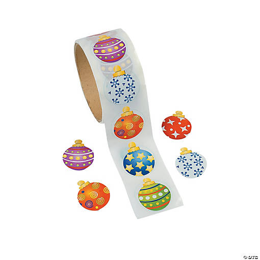 Ornament Sticker Roll - 100 Pc.
