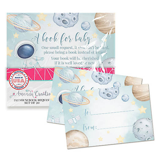 Outer Space Bring a Book Cards by AmandaCreation 20ct