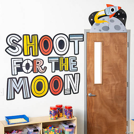 Outer Space Classroom Door Topper &amp; Header - 13 Pc.