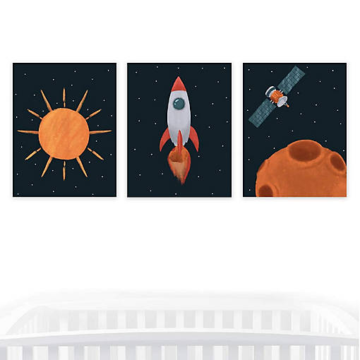 Outerspace Galaxy Prints 8.5x11in 3pk
