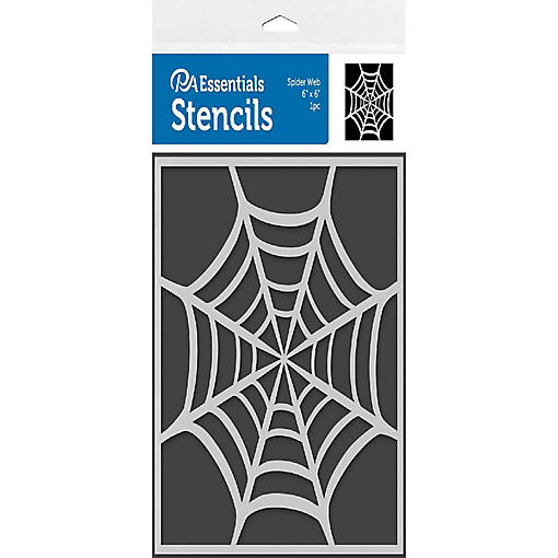 PA Ess Stencil 6x6 Spider Web