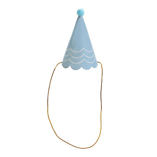 Packed Party 8-Count Mini Party Hat Set With Poms
