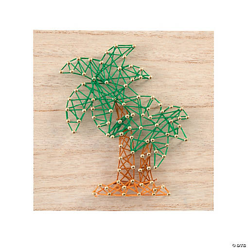 Palm Trees String Art Craft