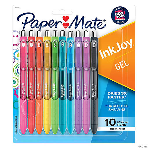 Paper Mate InkJoy Gel Pens, Medium Point, Assorted, 10 Count