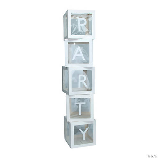Party Balloon Block Boxes - 5 Pc.