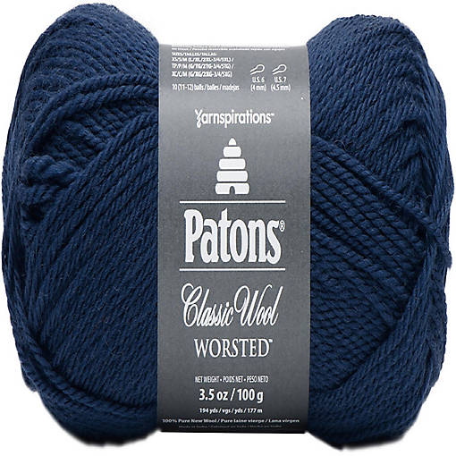Patons Classic Wool Yarn-Navy Blue