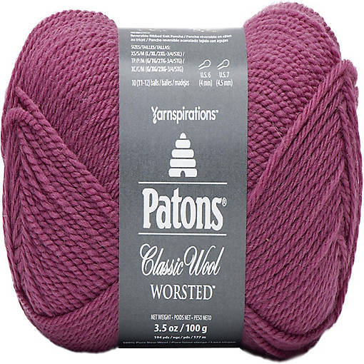 Patons Classic Wool Yarn-Rich Raspberry