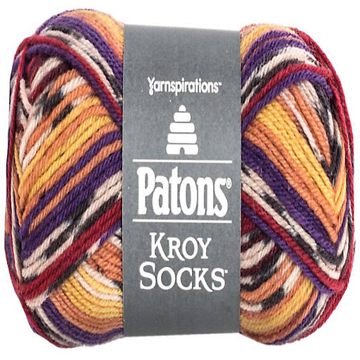 Patons Kroy Socks Yarn-Sunset Jacquard