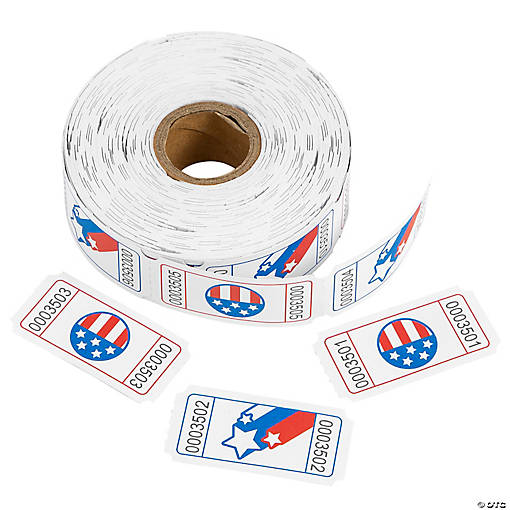 Patriotic Ticket Roll