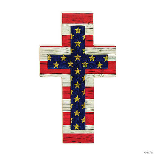 Patriotic Wall Cross