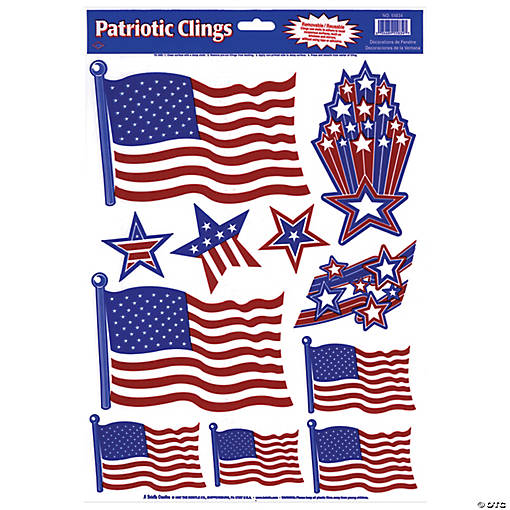 Patriotic Window Clings