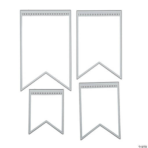 Pattern Pennant Cutting Dies - 4 Pc.