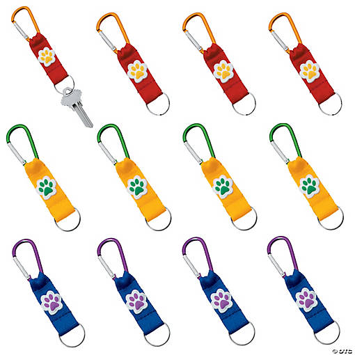 Oriental Trading Customer Reviews Paw Print Carabiner Keychains