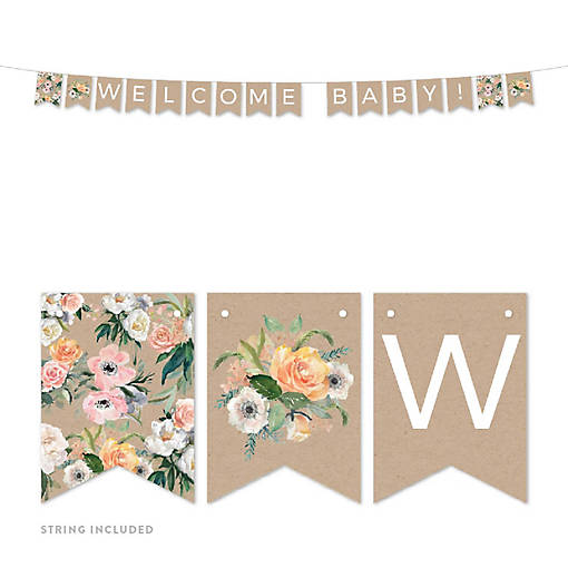 Peach Rustic Welcome Baby 5ft