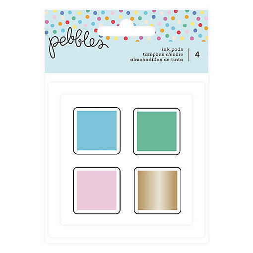 Pebbles All The Cake Ink Pads-4/Pkg