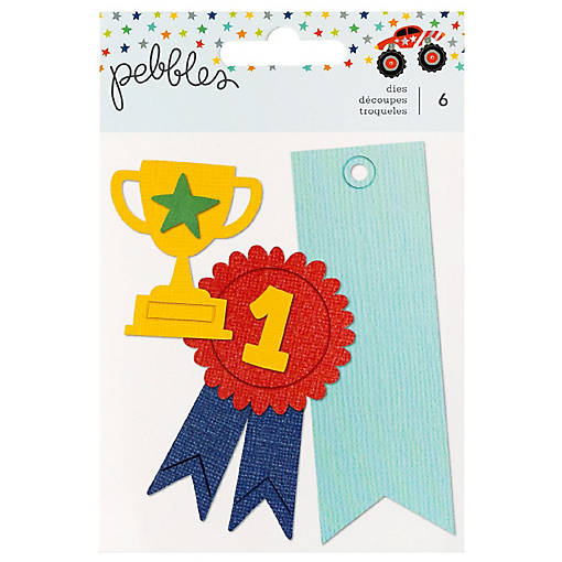 Pebbles Cool Boy Metal Die Set-6/Pkg