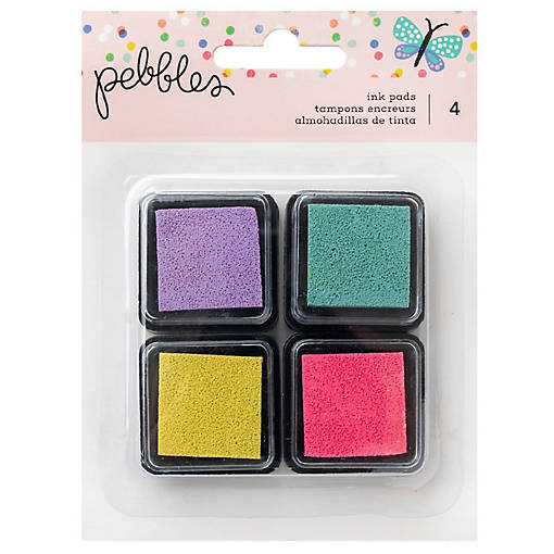Pebbles Cool Girl Ink Pads-4/Pkg