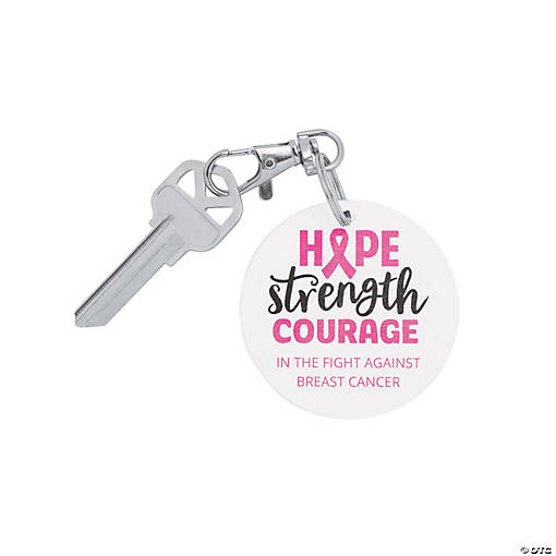 Personalized Awareness Ribbon Keychains - 24 Pc.