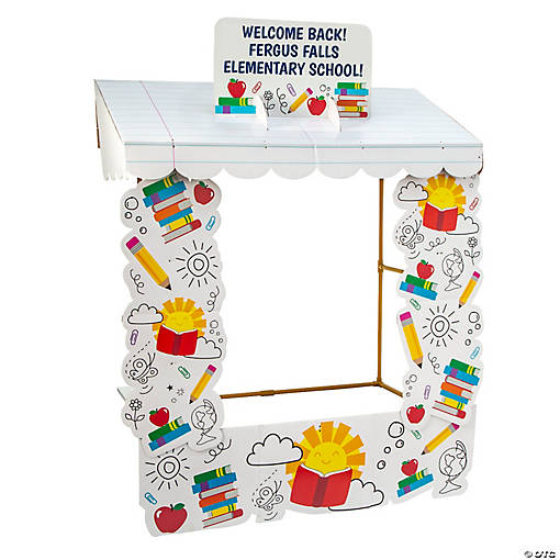 Personalized Back to School Tabletop Hut with Frame - 12 Pc.