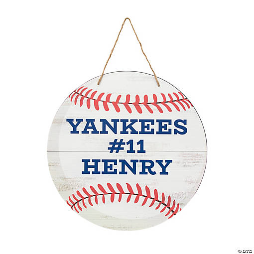 Personalized Baseball Door Sign