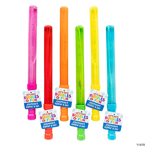 Personalized Big Bubble Wands - 12 Pc.