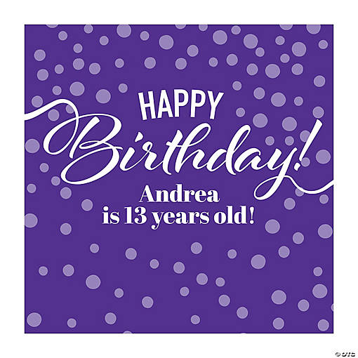 Personalized Birthday Backdrop Banner