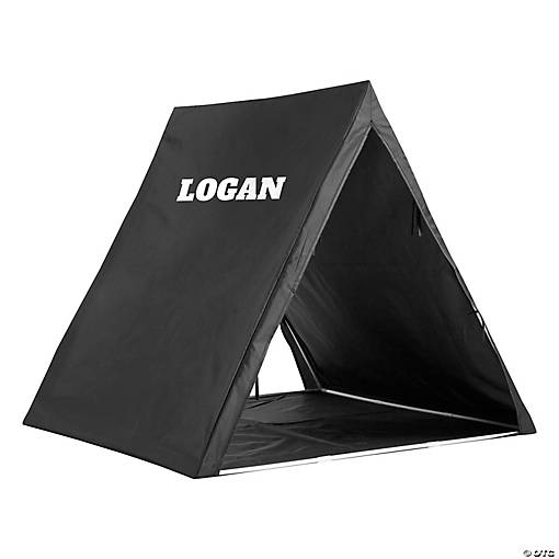 Personalized Black Sleepover Tent