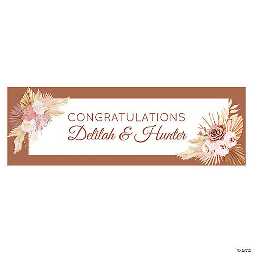 Personalized Boho Neutral Banner - Small
