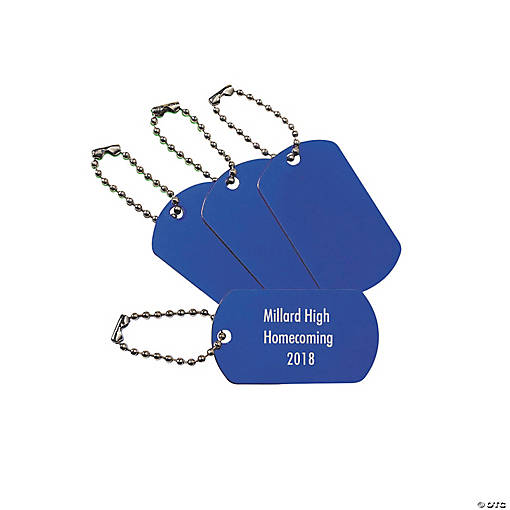 Personalized Dog Tag Keychains