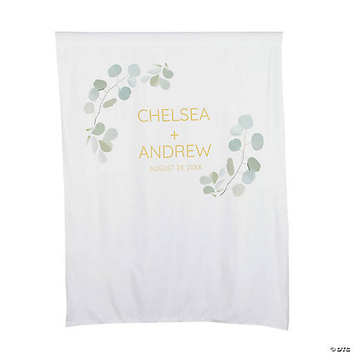 Personalized Eucalyptus Backdrop Banner