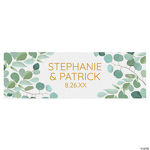 Personalized Eucalyptus Wedding Banner