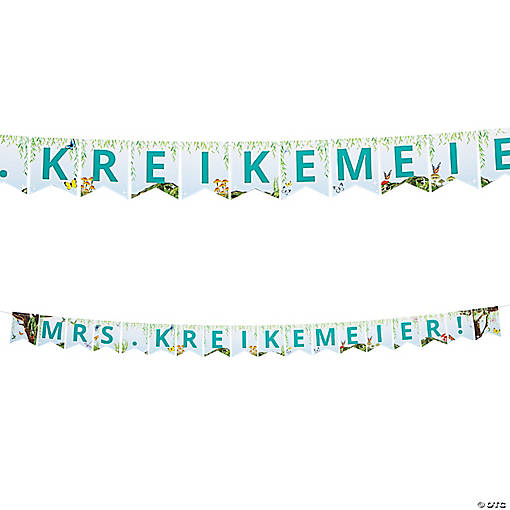 Personalized Forest Pennant Garland