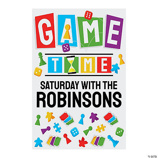 Personalized Game Night Welcome Sign