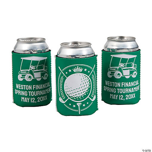 Personalized Golf Can Coolers - 12 Pc.