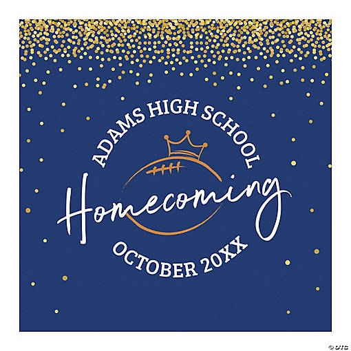 Personalized Homecoming Backdrop