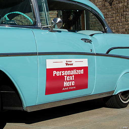 Personalized Homecoming Car Magnet
