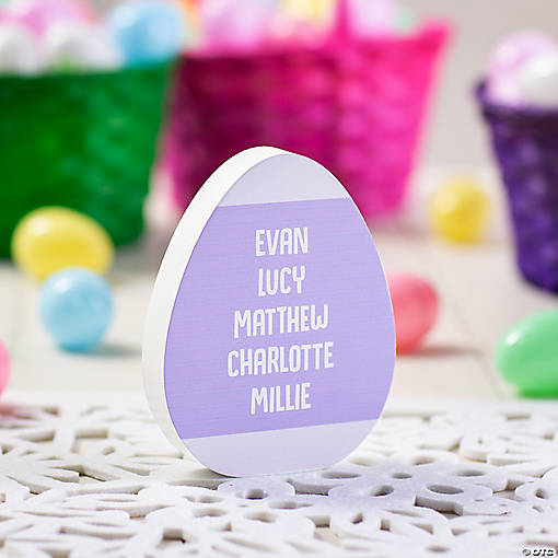 Personalized Kid Names Easter Egg Tabletop Decoration