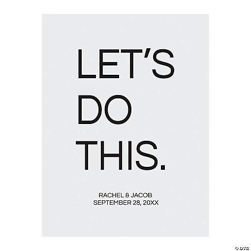 Personalized Let&amp;#8217;s Do This Sign