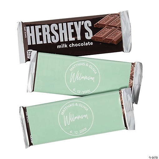 Personalized Modern Last Name Candy Bar Labels - 12 Pc.