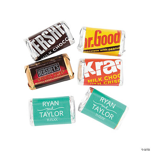 Personalized Names Mini Candy Bar Labels - 30 Pc.