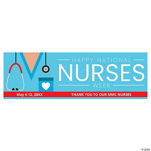 Personalized National Nurses Week Banner - Large