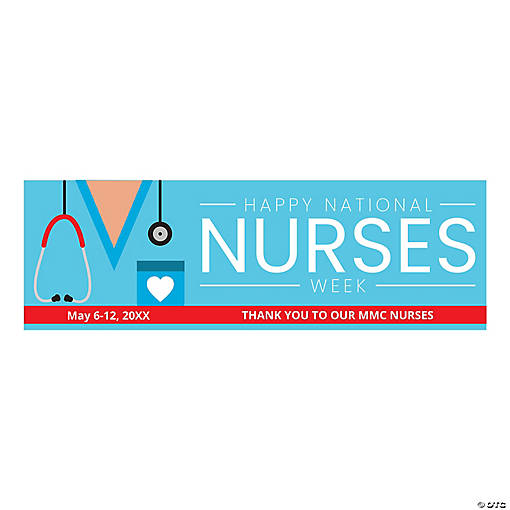 Personalized National Nurses Week Banner - Medium